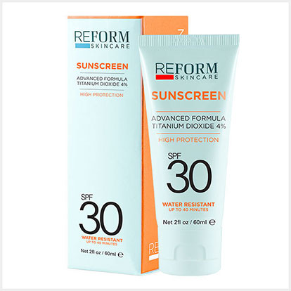 reform skincare sunscreen